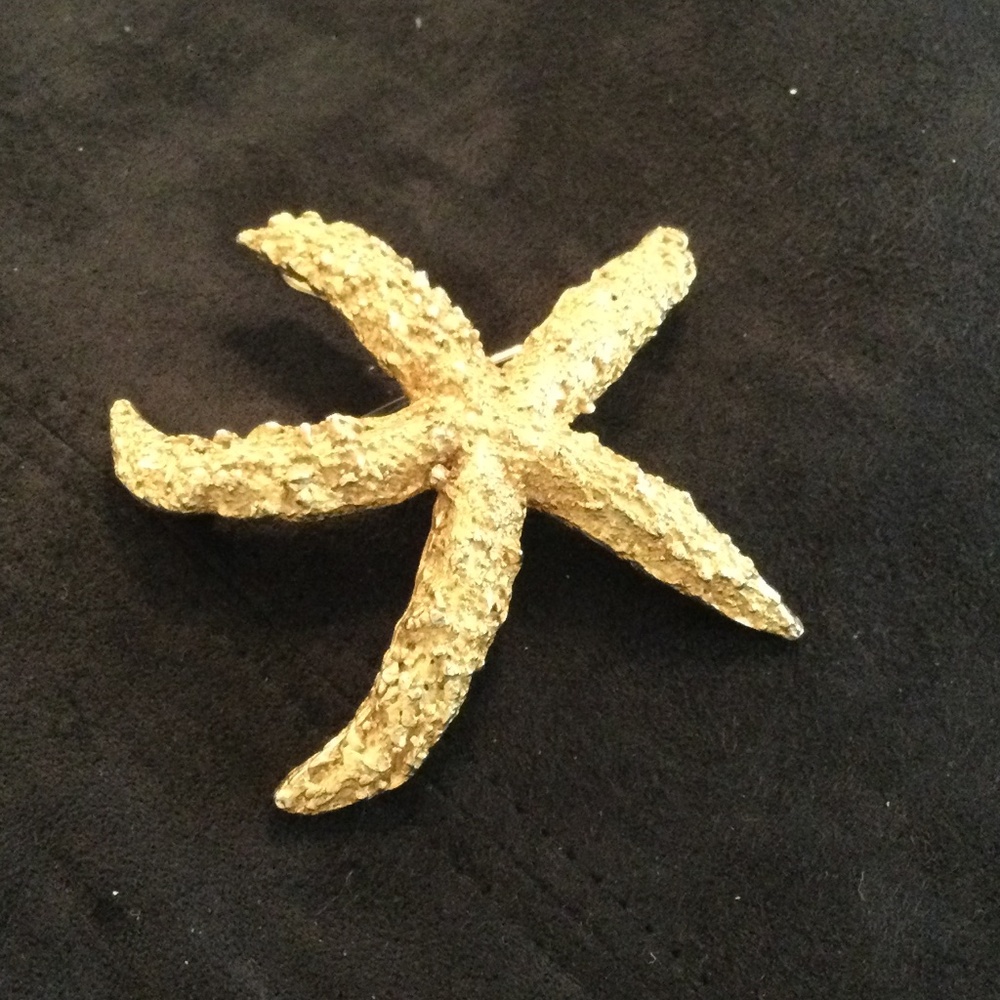 Van S Authentic gold colored star fish